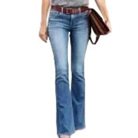 Express Denim - Express Precision Fit Cetine Low Rise Flare Jeans Size 8